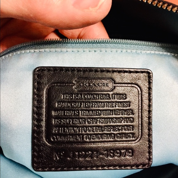 Authentic Black Coach Handbag - Picture 4 of 5